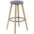 BARHOCKER in Grau, Schwarz - Eichefarben/Schwarz, Design, Holz/Textil (41/76cm) - Carryhome BARHOCKER in Grau, Schwarz - Eichefarben/Schwarz, Design, Holz/Textil (41/76cm) - Carryhome