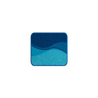 BIDET-VORLEGER Blau 40/50 cm  - Blau, Basics, Kunststoff/Textil (40/50cm) - Grund