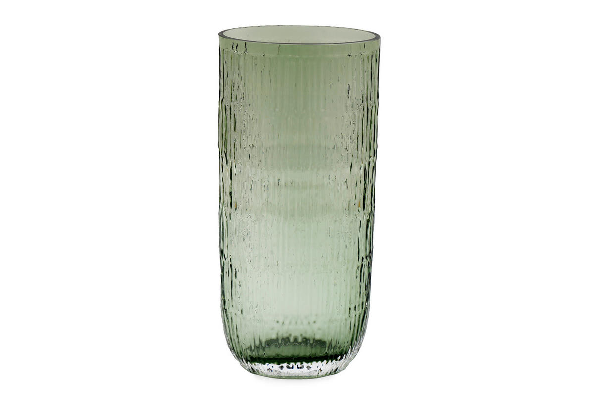 VÁZA, sklo, 32,5 cm - svetlozelená, Basics, sklo (14.5/32.5/8.5cm)