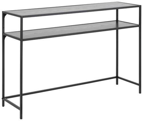 KONSOLENTISCH Schwarz - Schwarz, Trend, Holzwerkstoff/Metall (120/79/35cm)