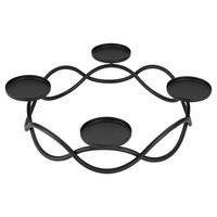 ADVENTSKRANZ  - Schwarz, Design, Metall (33cm) - Justinus