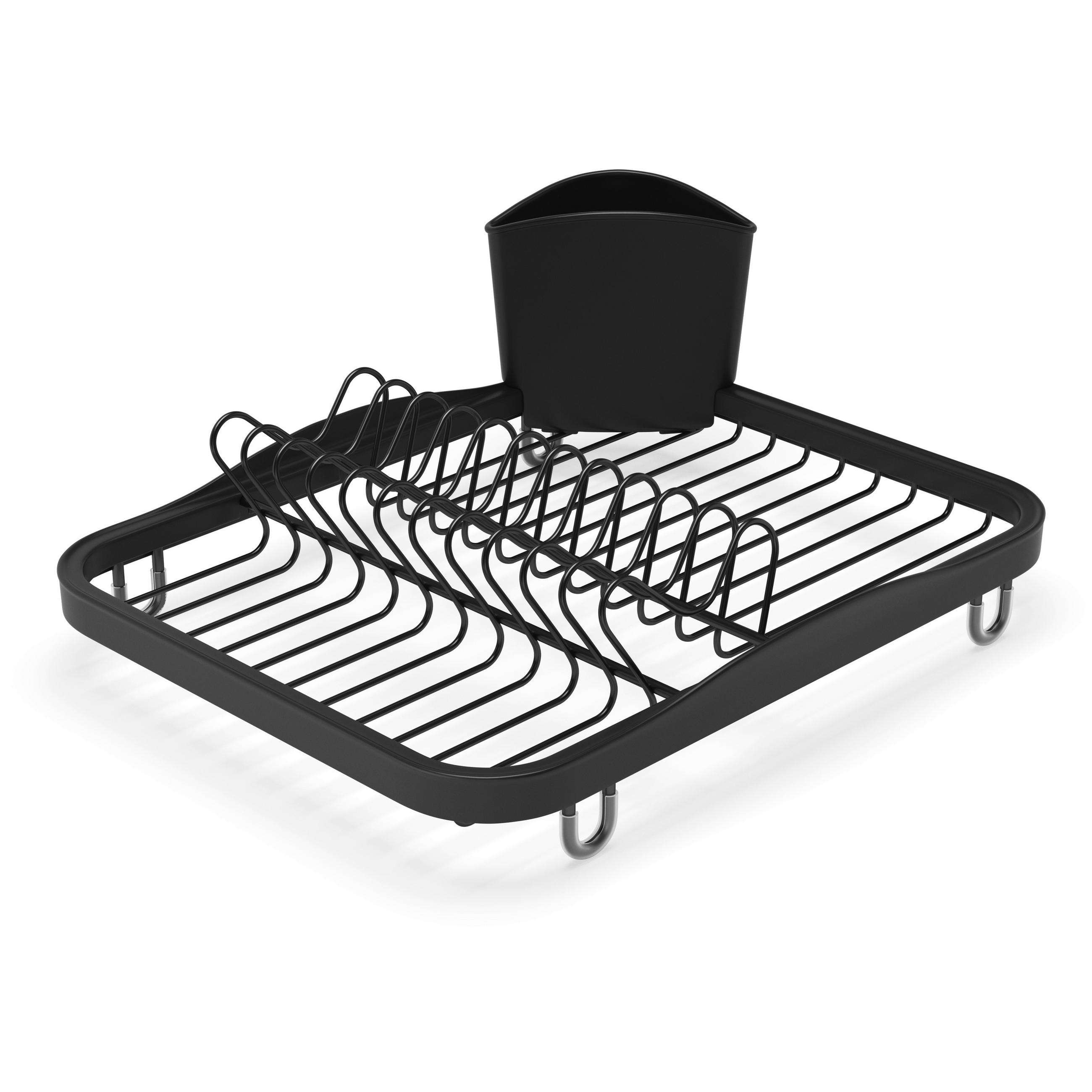 GESCHIRRABTROPFTASSE  - Schwarz, Basics, Kunststoff/Metall (36/28/14cm) - Umbra