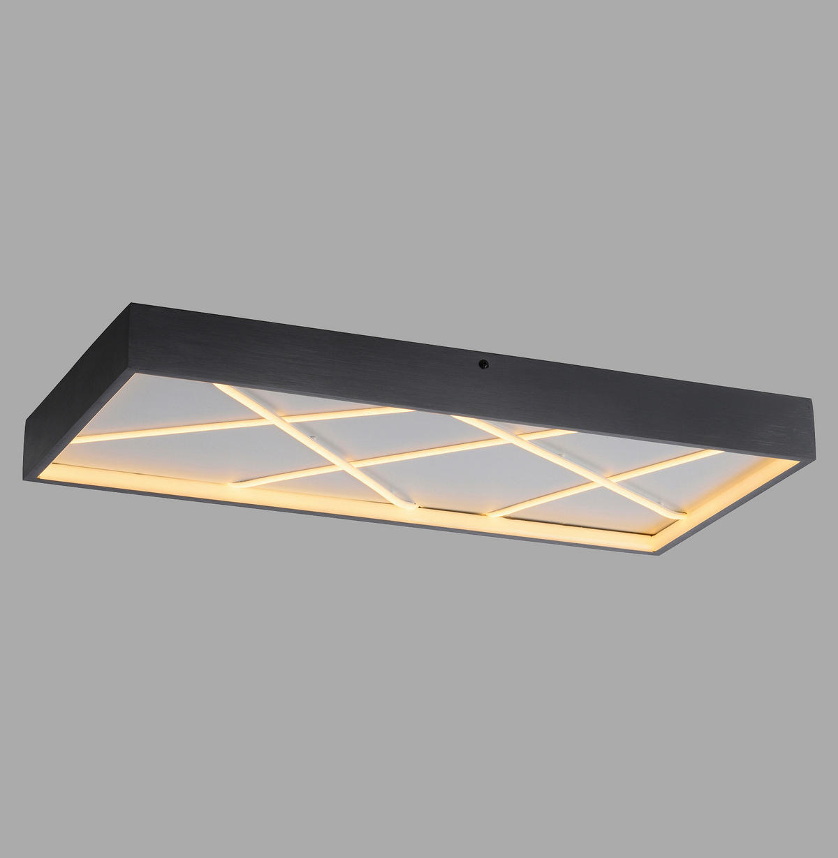 LED-DECKENLEUCHTE MIKADO 60/30/4,5 cm   - Schwarz, Design, Kunststoff/Metall (60/30/4,5cm)