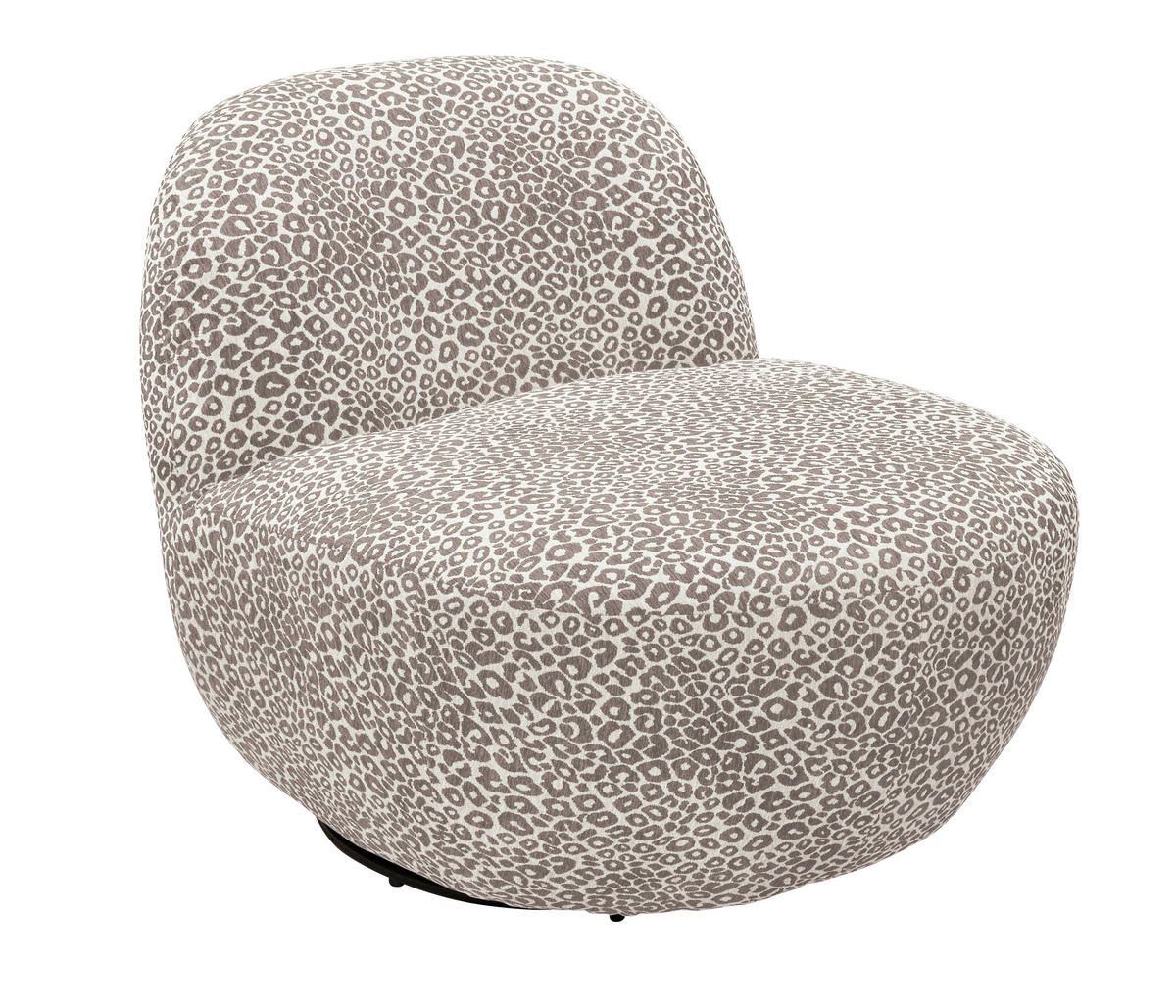 SESSEL in Jacquard, Webstoff Beige  - Beige/Schwarz, MODERN, Textil/Metall (83/73/95cm) - MID.YOU