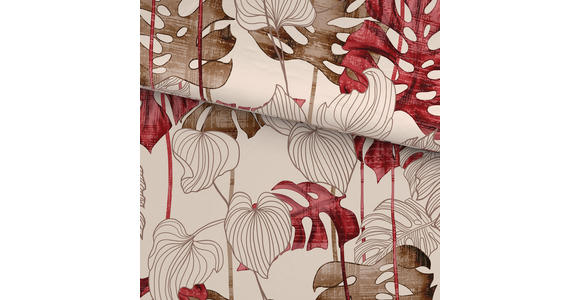 BETTWÄSCHE CUBY Satin 140/200 cm  - Bordeaux, KONVENTIONELL, Textil (140/200cm) - Novel