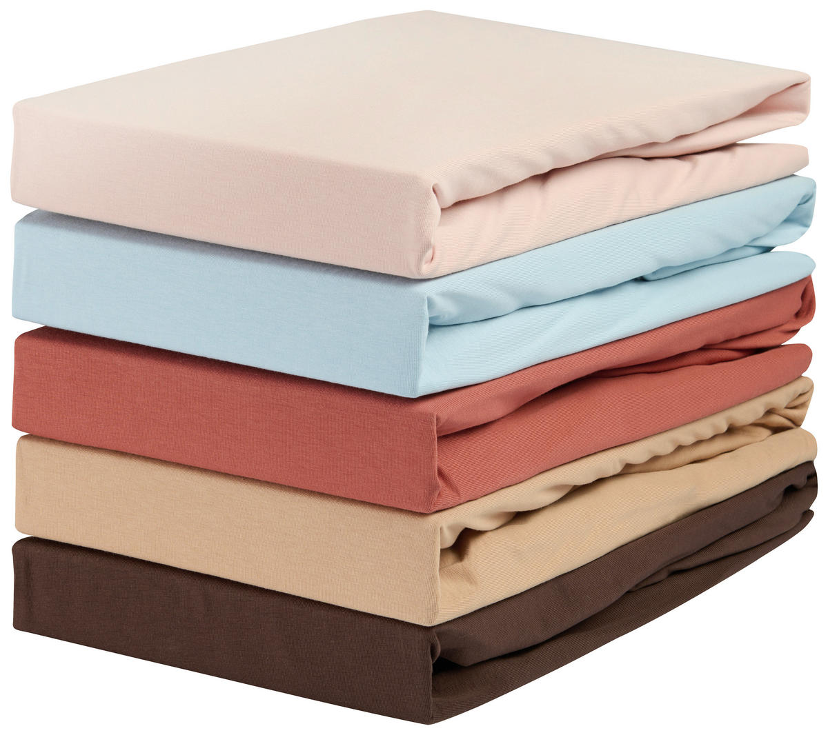 BOXSPRING-SPANNLEINTUCH 90/220 cm Jersey  - Rotbraun, KONVENTIONELL, Textil (90/220cm) - Novel