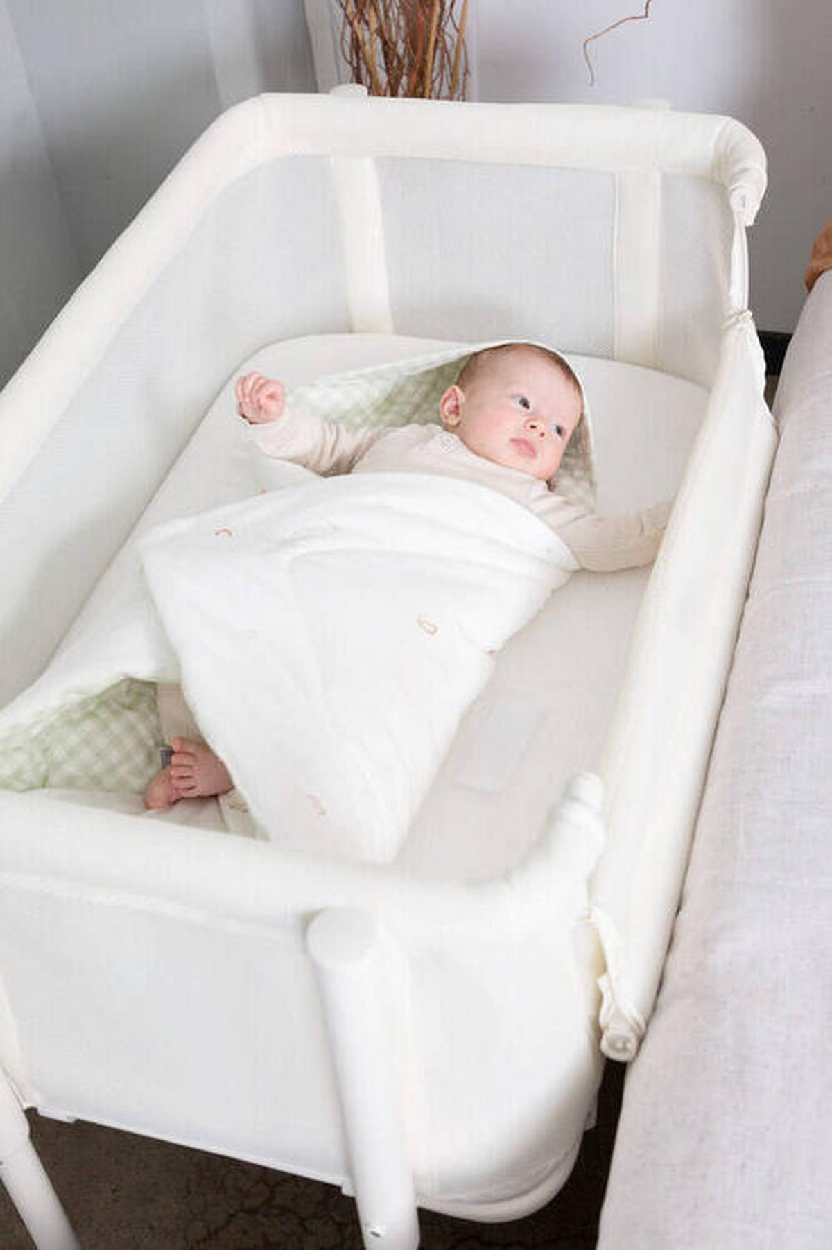 BEISTELLBETT  - Naturfarben/Weiß, KONVENTIONELL, Holz/Kunststoff (97/64/85cm) - Childhome