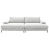 BIGSOFA Cord Weiß  - Schwarz/Weiß, Design, Textil/Metall (296/83/177cm) - Dieter Knoll