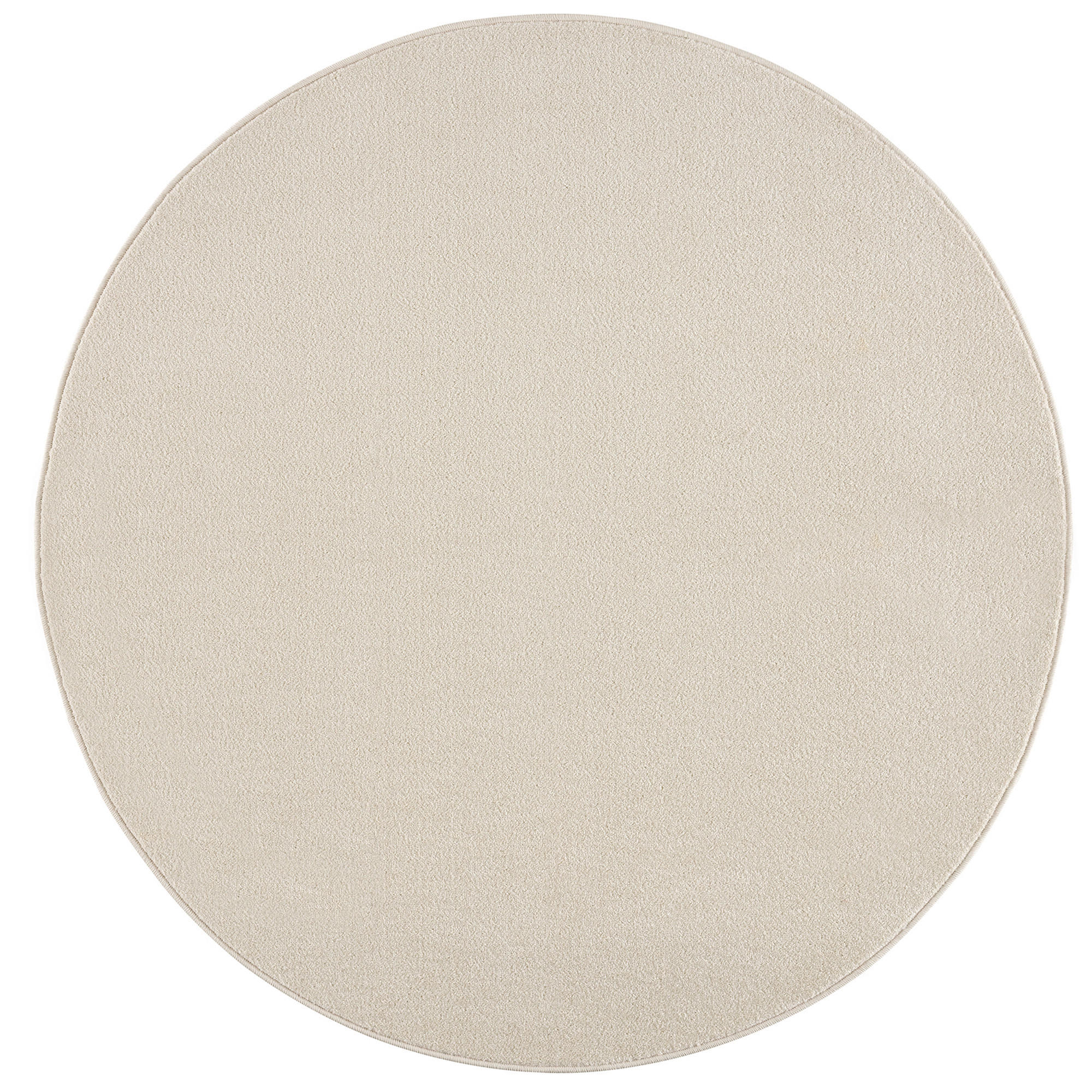 WEBTEPPICH 120 cm Uni Creme  - Creme, LIFESTYLE, Kunststoff/Textil (120cm) - Novel