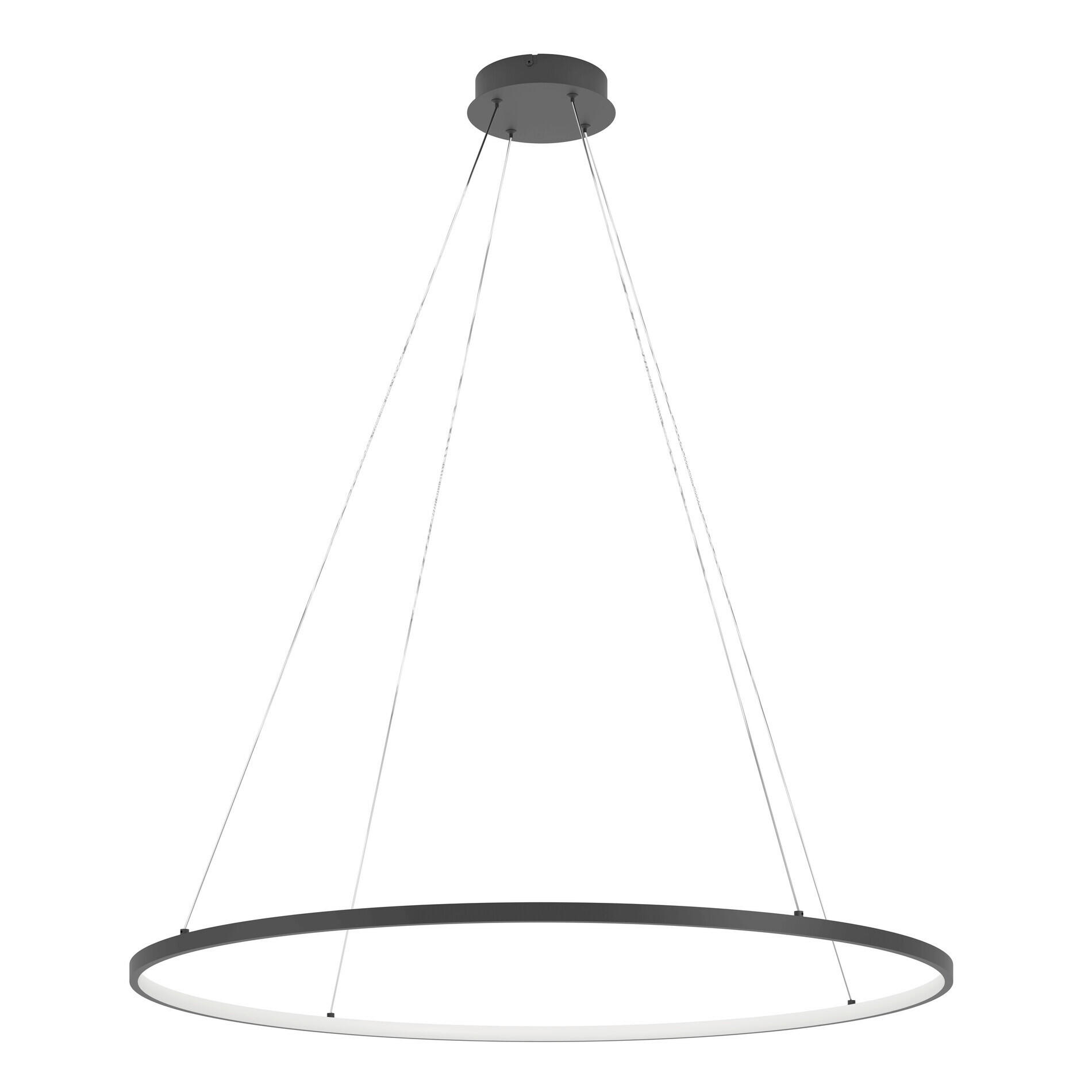 LED LUSTER  99/150 cm      - bela/crna, Dizajnerski, metal/plastika (99/150cm)