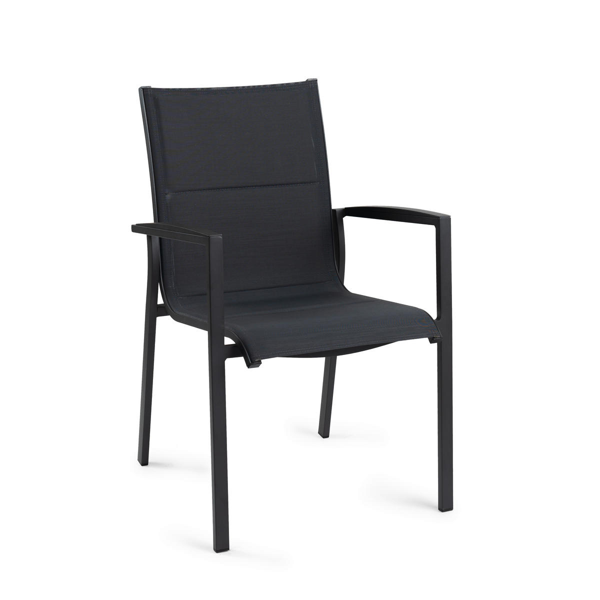 STAPELSTUHL in Metall, Textil Anthrazit, Grau  - Anthrazit/Grau, Basics, Textil/Metall (72/89/60cm) - Tierra Outdoor
