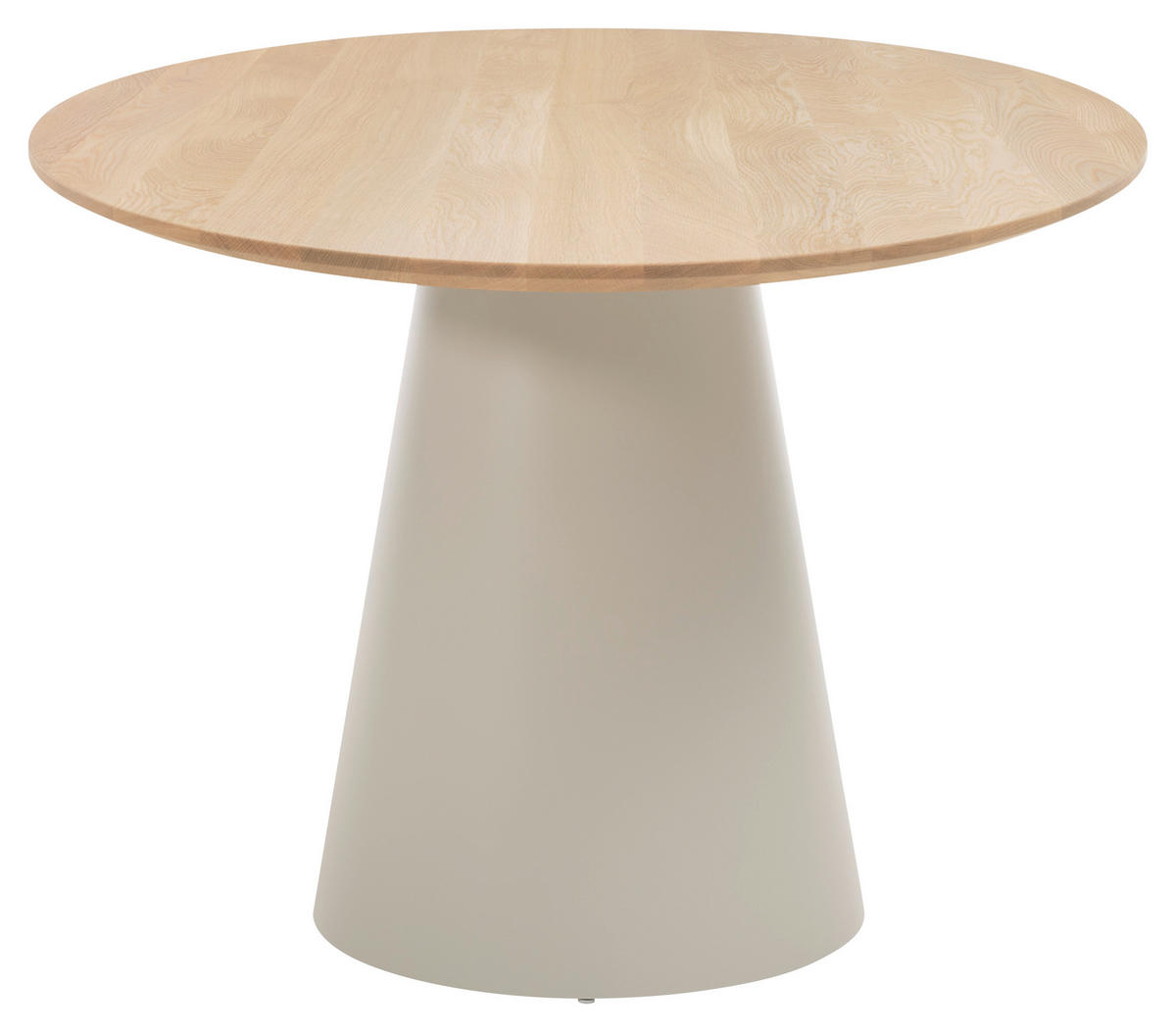 ESSTISCH Eiche massiv oval Eichefarben  - Eichefarben/Grau, Design, Holz (220/115/75cm) - Musterring