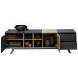 LOWBOARD in 180/55/40 cm - Eichefarben/Dunkelgrau, Design (180/55/40cm) - Carryhome