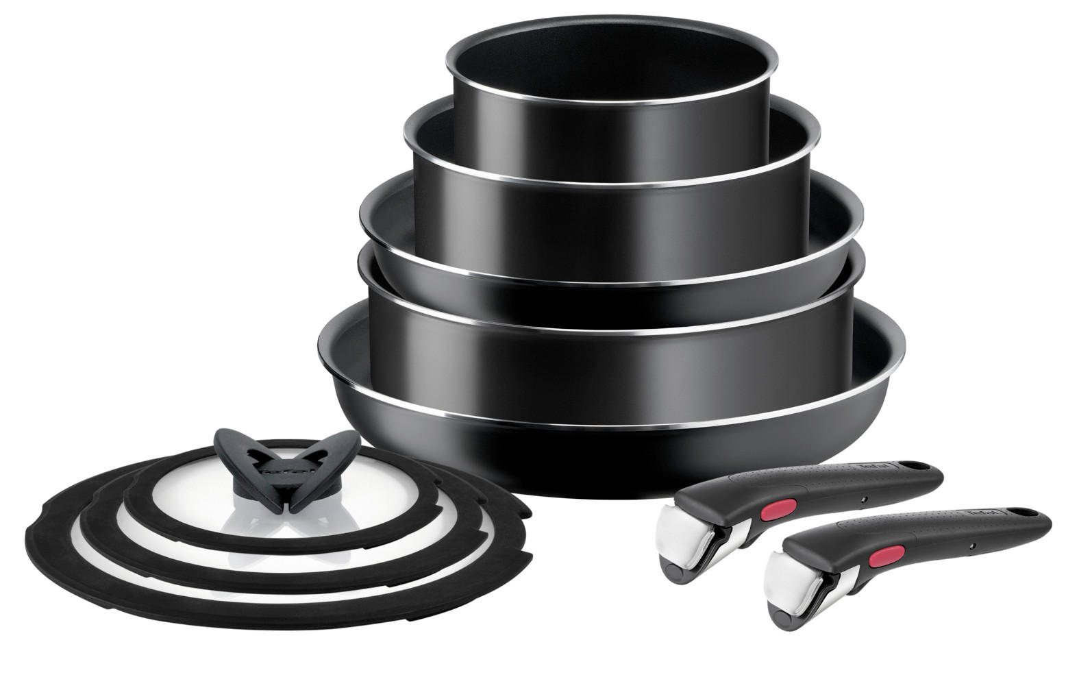 PFANNENSET  - Schwarz, Basics (32.5/32.5/24.0cm) - Tefal