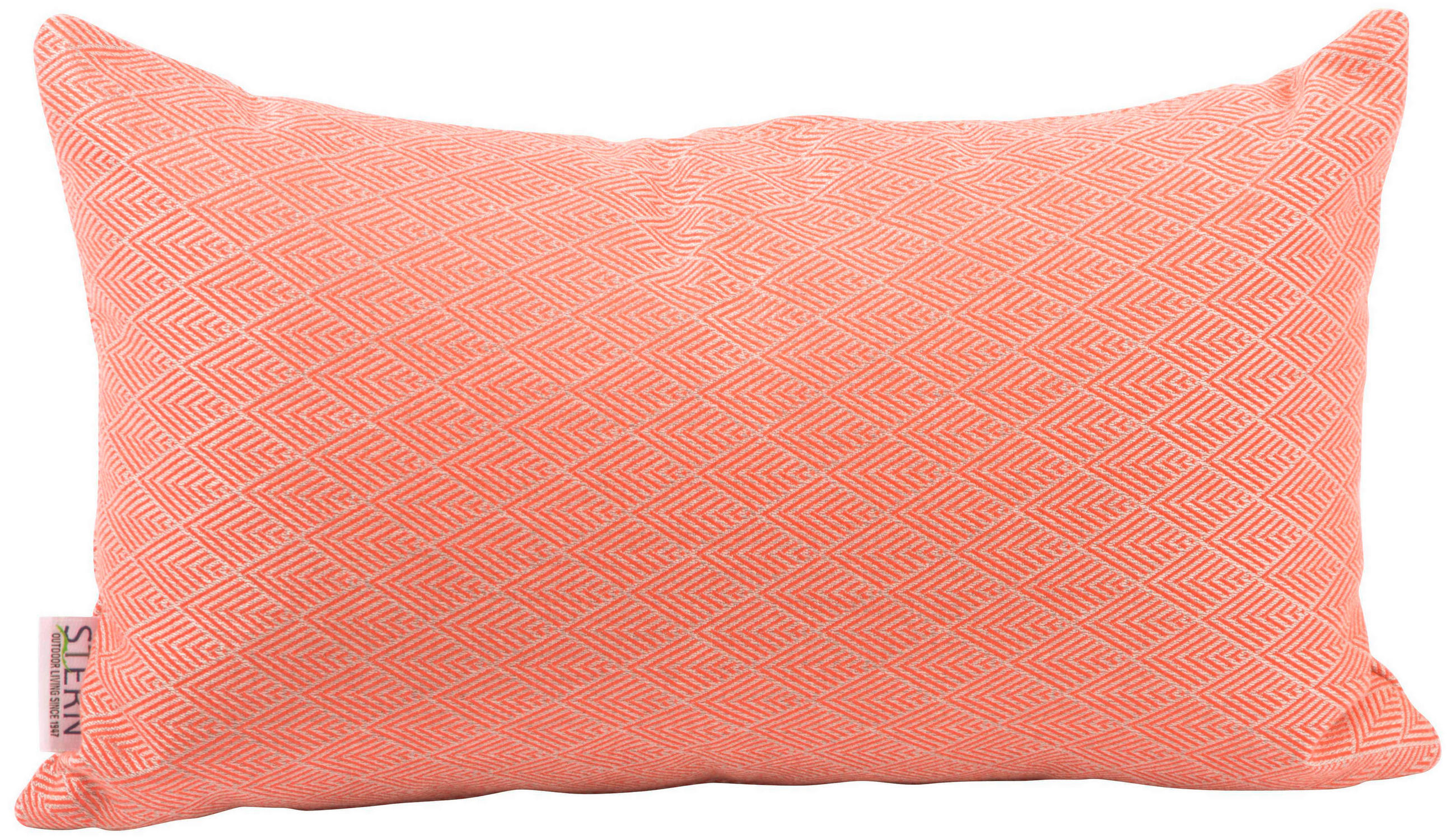 OUTDOOR-KISSEN Raute  - Koralle, Basics, Textil (35/55cm) - Stern
