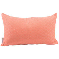 OUTDOOR-KISSEN Raute  - Koralle, Basics, Textil (35/55cm) - Stern