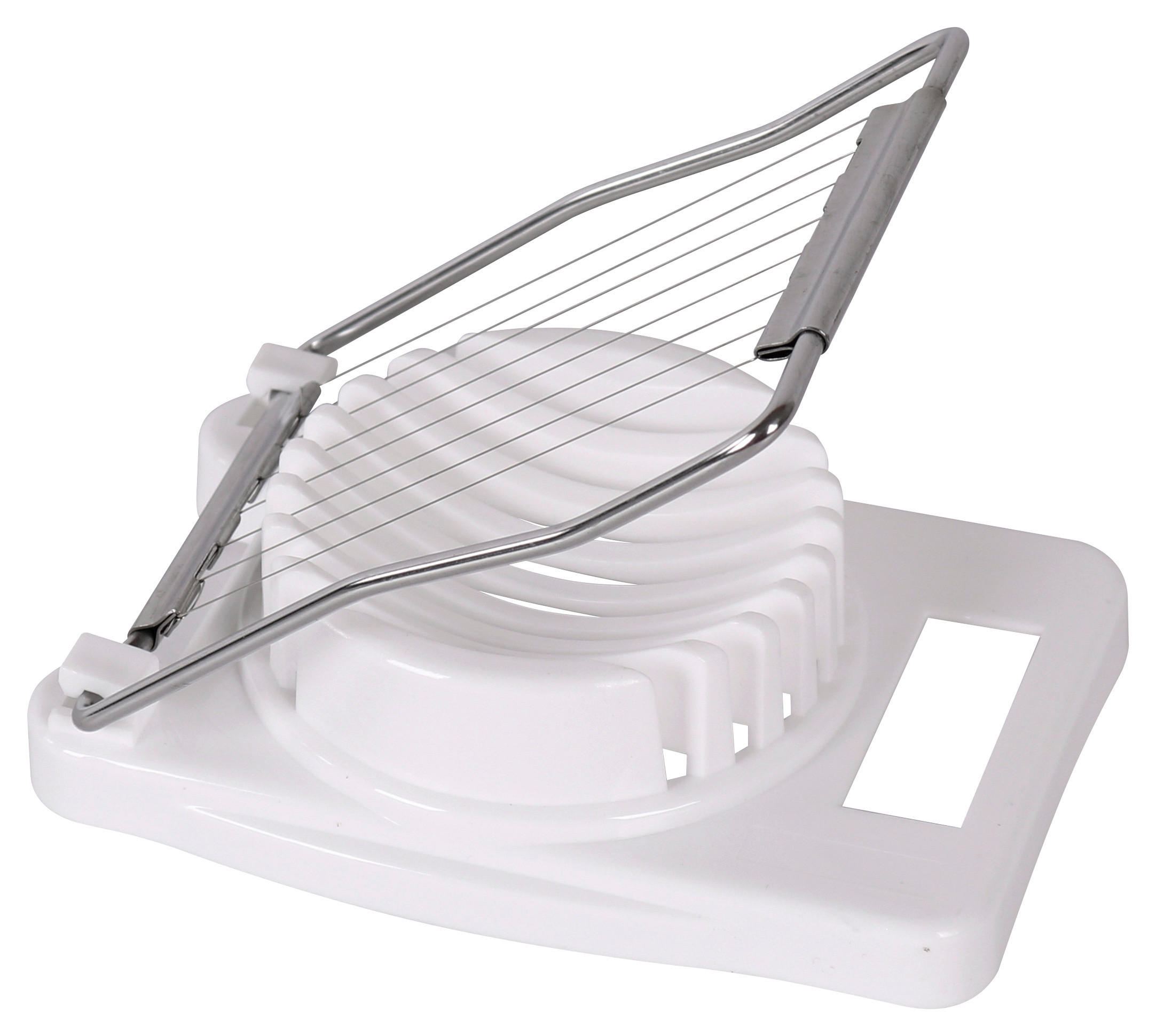 KRÁJAČ NA VAJÍČKA - biela, Basics, kov/plast (11/8cm) - Homeware Profession.