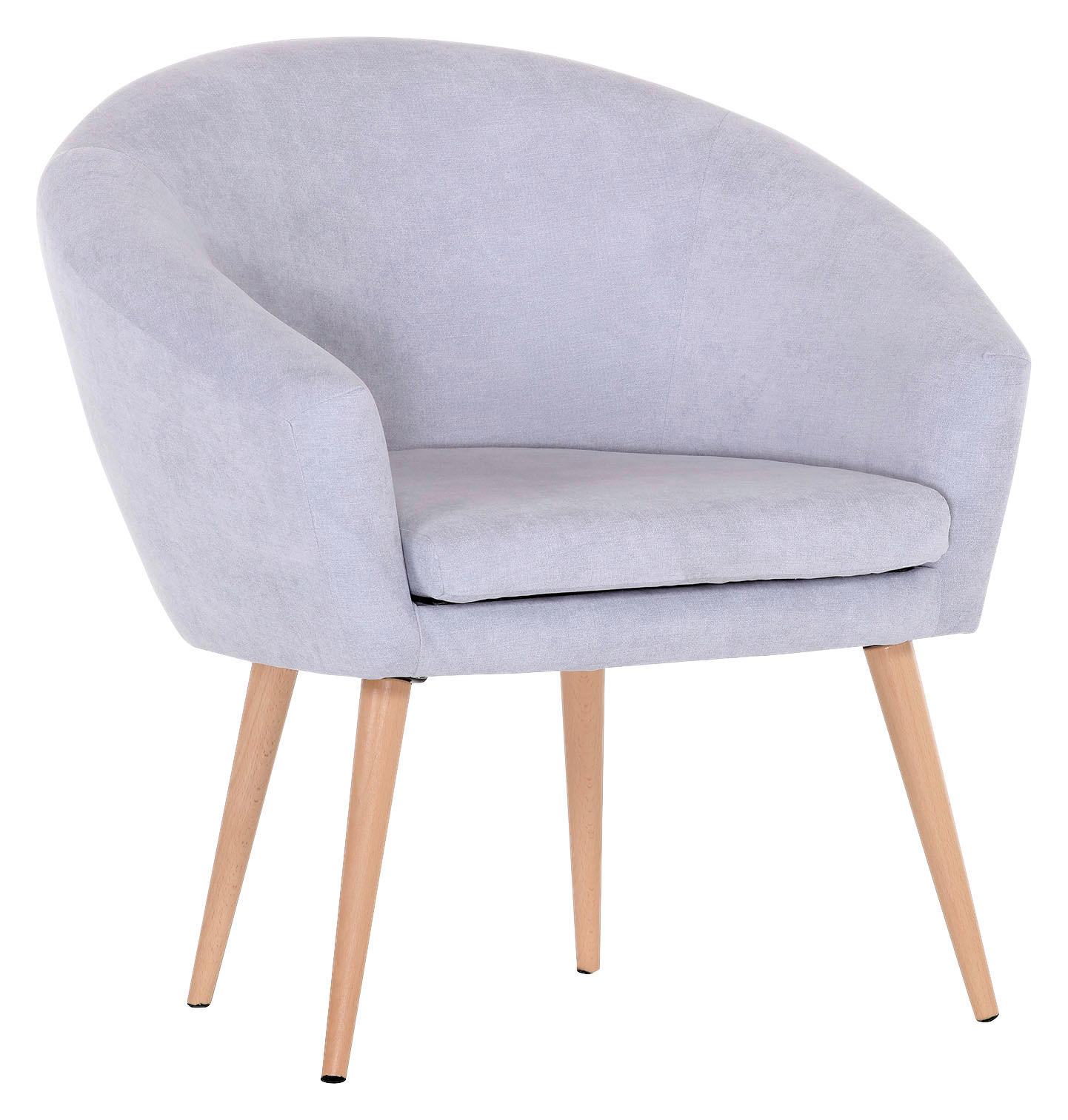 SESSEL in Mikrofaser Hellblau  - Hellblau, Design (73/73/66cm) - Carryhome