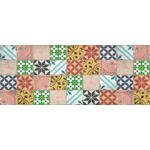 KÜCHENLÄUFER 60/150 cm Essenza Carreaux ciment Multicolor  - Multicolor, Design, Kunststoff/Textil (60/150cm) - Esposa