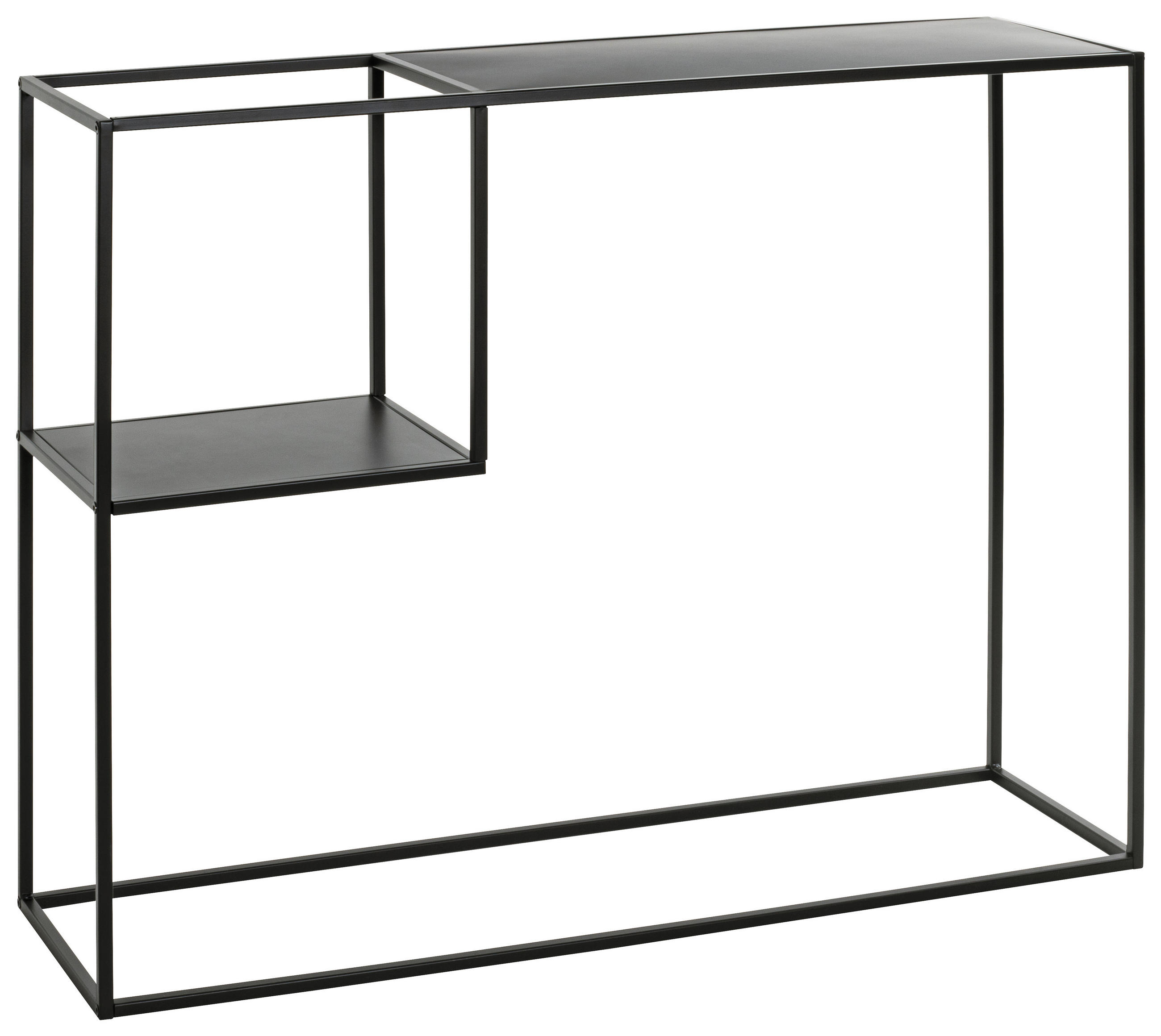 KONSOLENTISCH Schwarz  - Schwarz, Design, Metall (100/30/80cm)