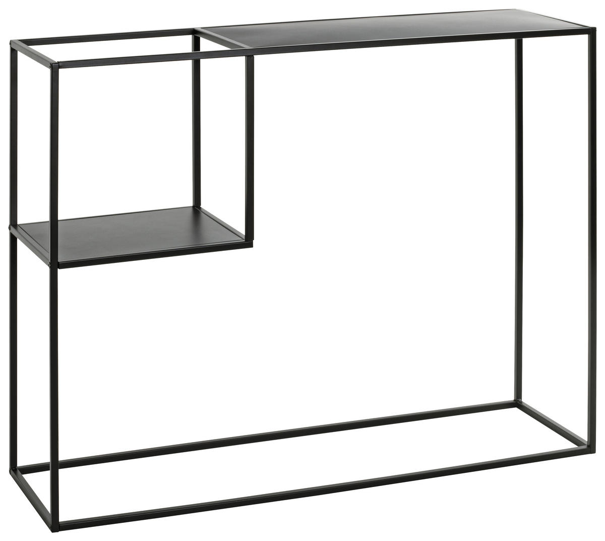 KONSOLENTISCH Schwarz  - Schwarz, Design, Metall (100/30/80cm)