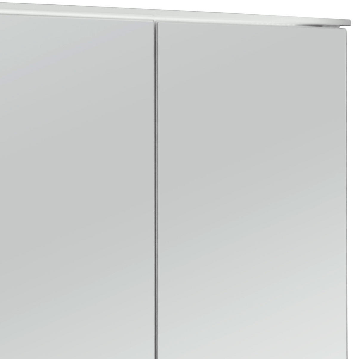 ZRKADLOVÁ SKRINKA, biela, 90/72/18 cm - biela/chrómová, Modern, kov/kompozitné drevo (90/72/18cm) - Stylife