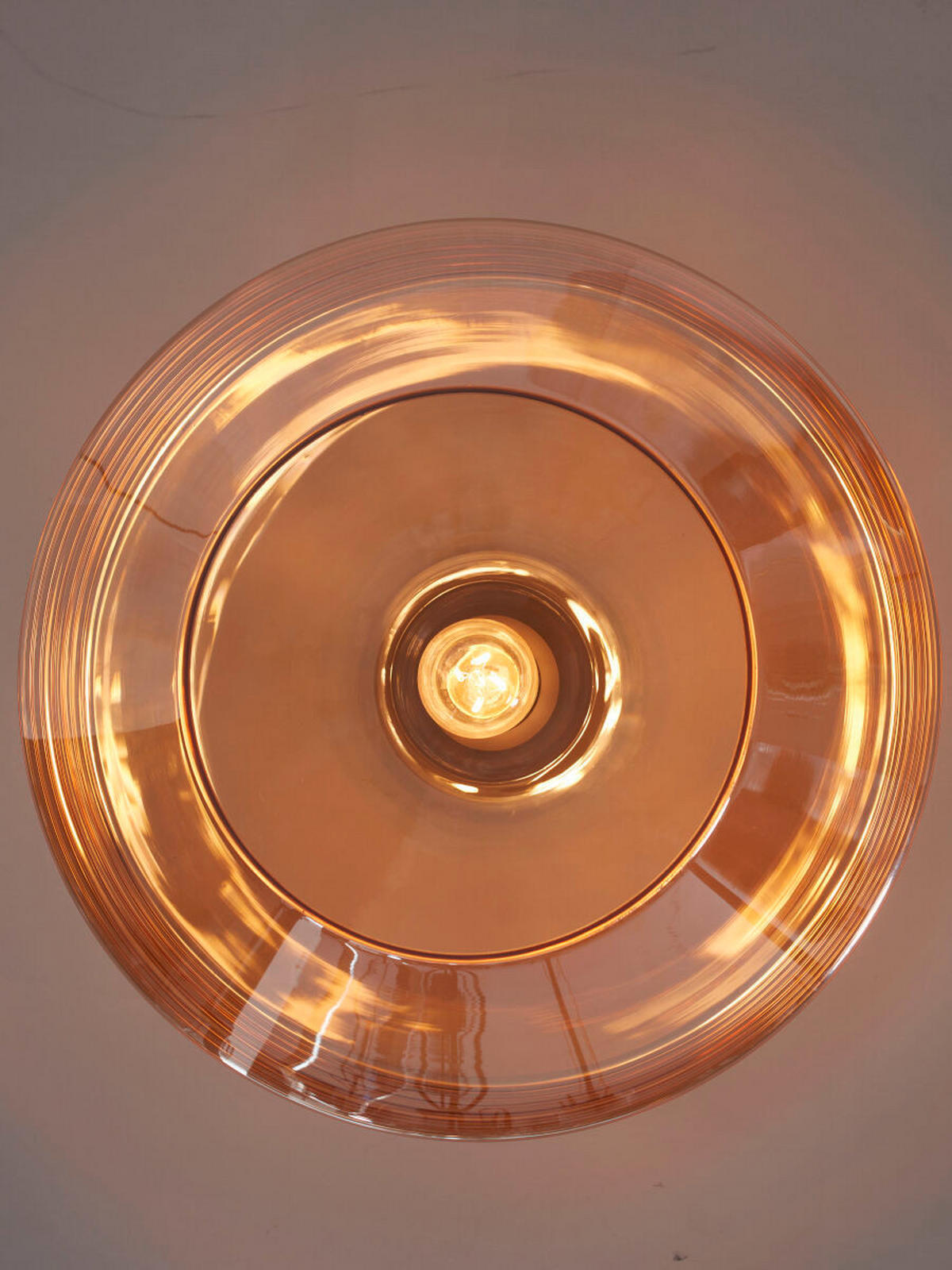 DECKENLEUCHTE  Smart 35/20 cm   - Bernsteinfarben, Trend, Glas (35/20cm) - It's about Romi