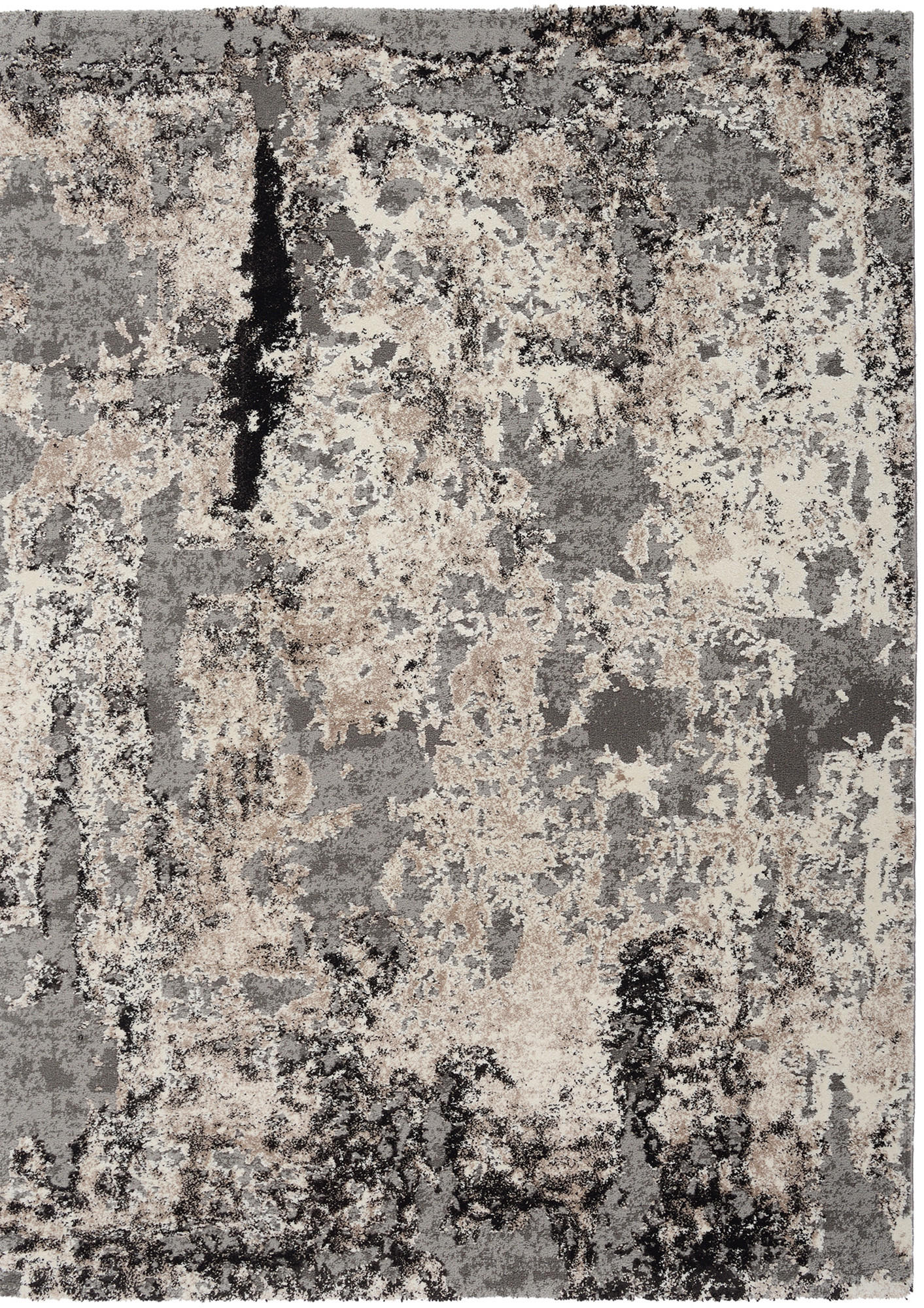 VINTAGE-TEPPICH 65/130 cm Timeline Quantum Hellgrau  - Hellgrau, Design, Textil (65/130cm) - Novel