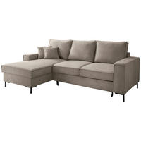KUTNA GARNITURA tekstil  taupe   - crna/taupe, Moderno, tekstil/metal (150/240cm) - Livetastic