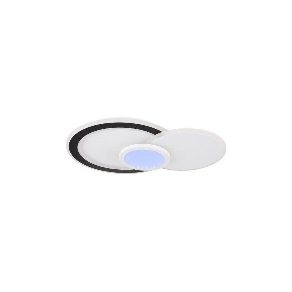 STROPNA LED-SVETILKA  Gisell //3000-6500 K/230 V/ - črna/bela, Trend, kovina/umetna masa (57,5/40/8,5cm)