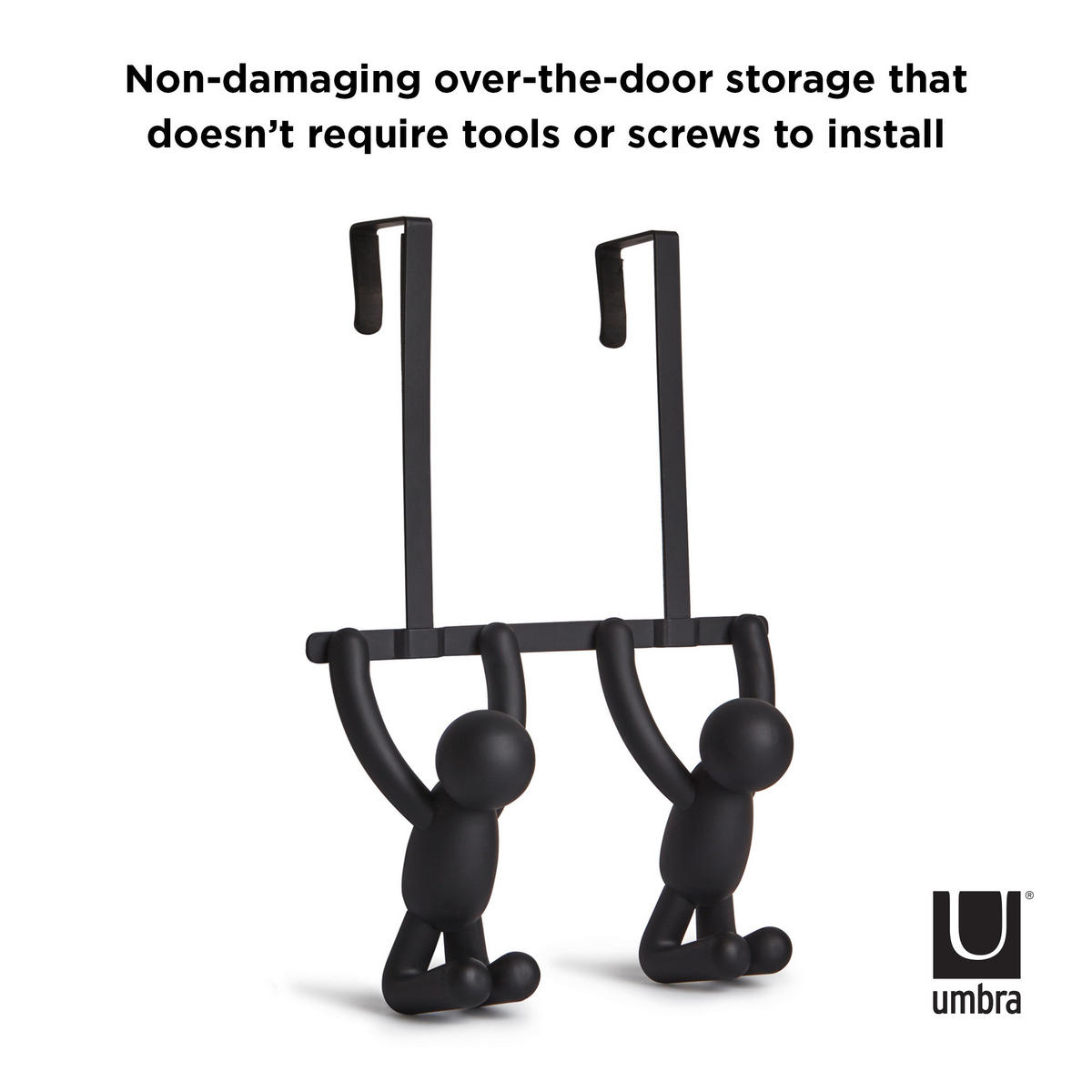 TÜRGARDEROBE  in Schwarz  - Schwarz, Basics, Kunststoff/Metall (11/30/22cm) - Umbra
