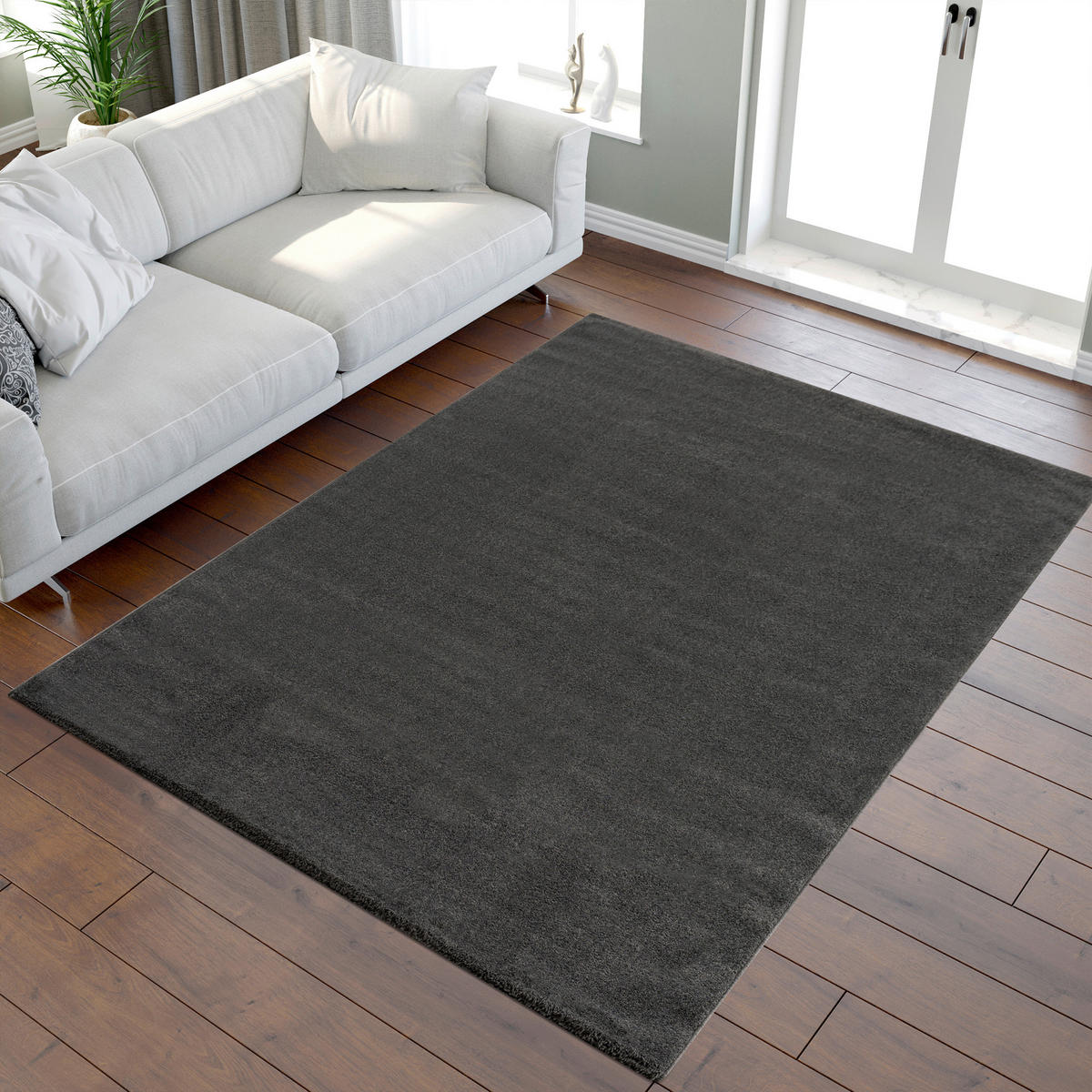 TKANI TEPIH 200/290 cm   tamno siva  Uni  - tamno siva, Lifestyle, tekstil/plastika (200/290cm)