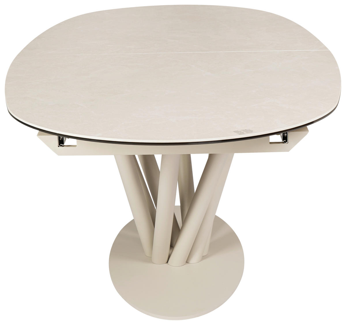 ESSTISCH 210-260/110/76 cm  Glas, Keramik ausziehbar oval Beige  - Beige, Design, Glas/Keramik (210-260/110/76cm) - Belluti