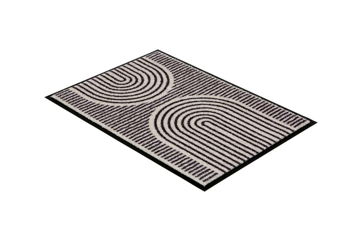FUßMATTE  67/100 cm  Creme, Schwarz  - Creme/Schwarz, Design, Textil (67/100cm) - Schöner Wohnen