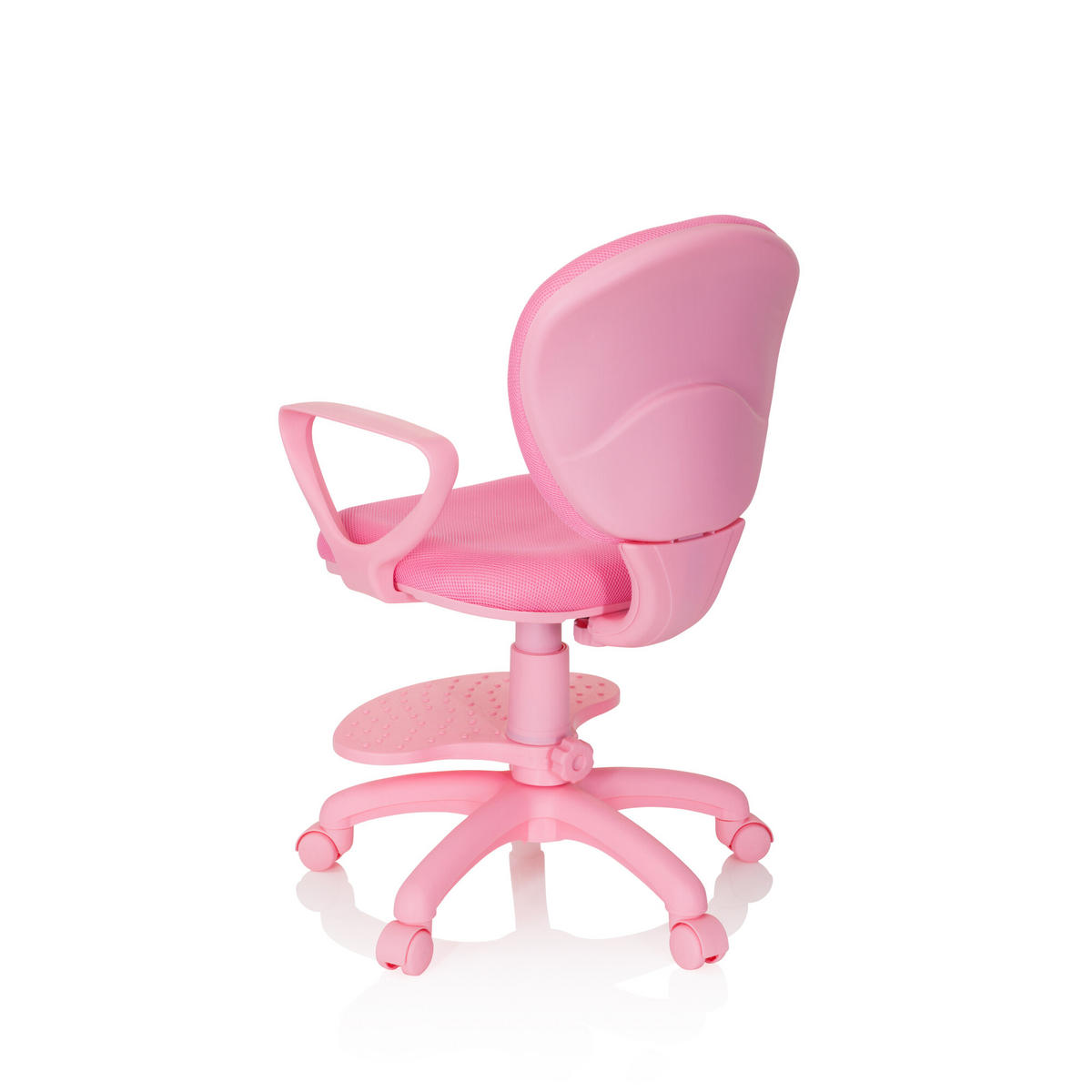 MLADINSKI VRTLJIVI STOL umetna masa pink  - pink, Basics, umetna masa (53/83-95/51cm) - MID.YOU