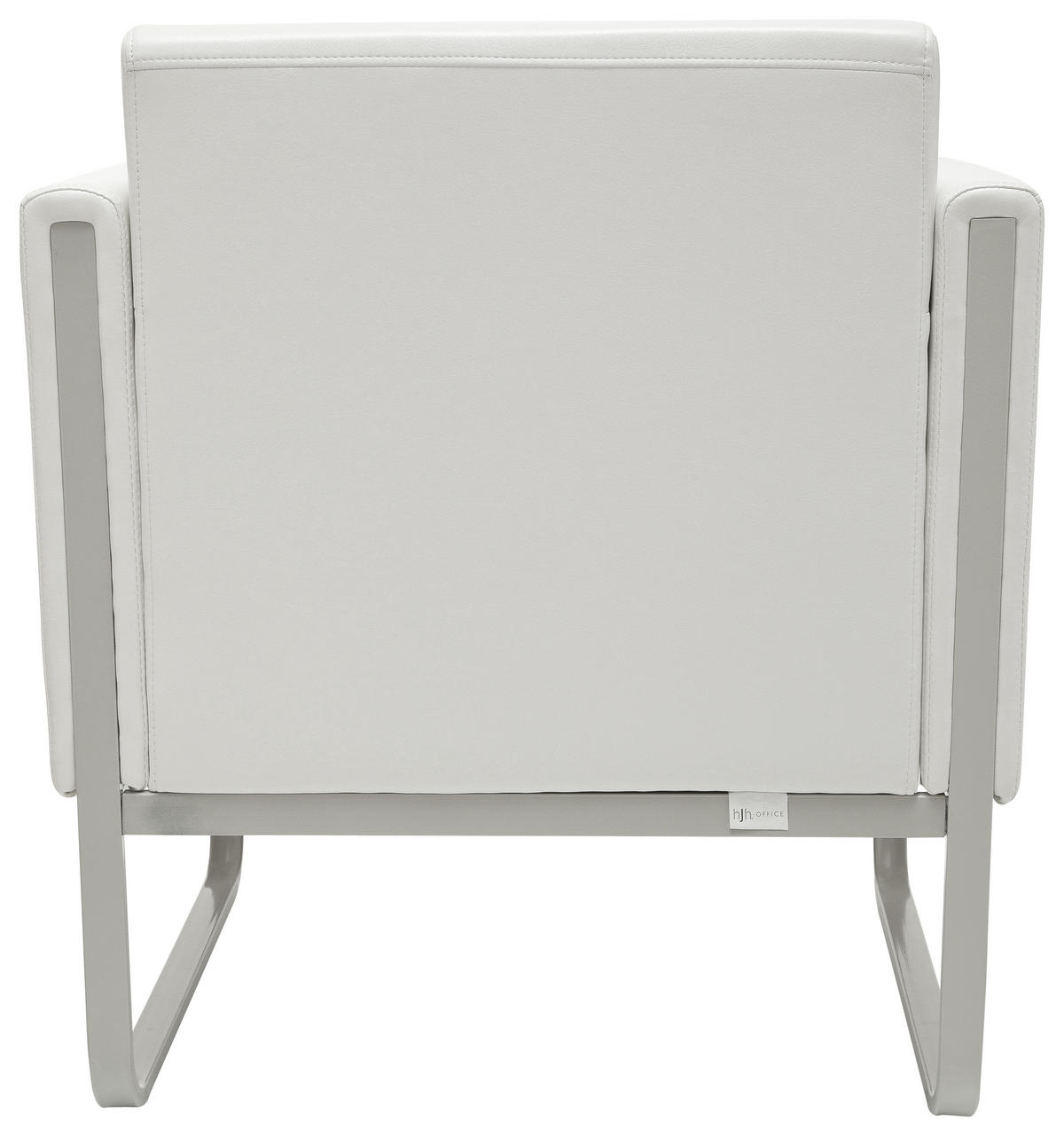 SESSEL Lederlook Weiß, Hellgrau    - Hellgrau/Weiß, MODERN, Textil/Metall (67/78/71cm) - MID.YOU