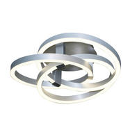 LED-DECKENLEUCHTE  Smart 55/18 cm   - Alufarben, Design, Kunststoff/Metall (55/18cm) - Näve