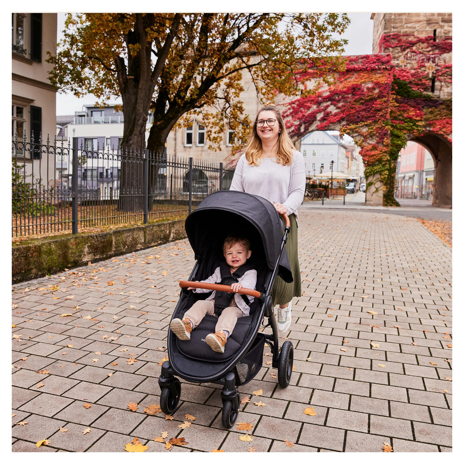 BUGGY Uptown  - Schwarz, Basics, Kunststoff/Textil (59.5/107/85cm) - Hauck