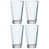 GLÄSERSET Optic 4-teilig  - Hellblau, Basics, Glas (9,20/15,50/9,20cm) - Leonardo