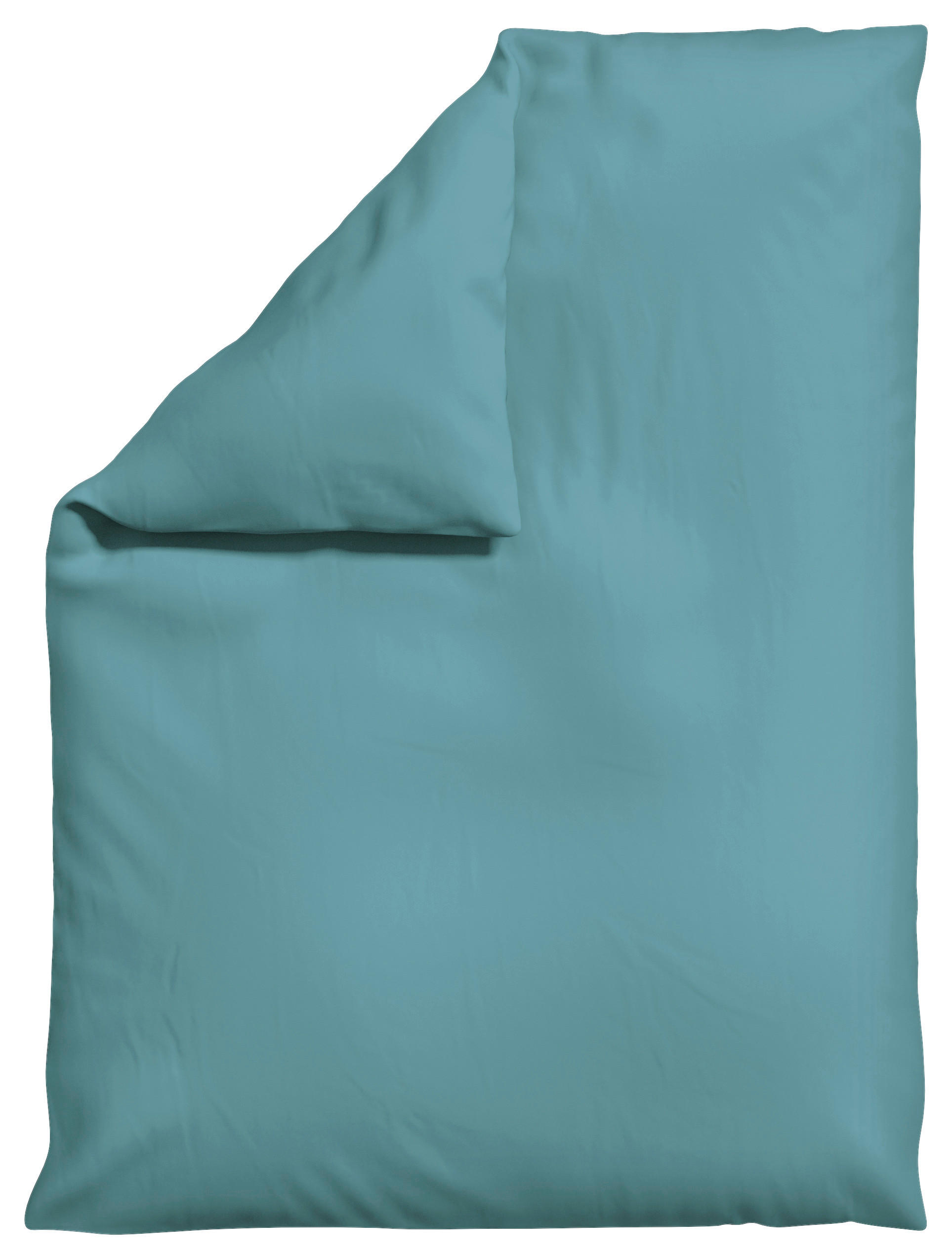 BETTDECKENBEZUG -teilig WOVEN SATIN Makosatin 155/220 cm  - Pastellblau, Basics, Textil (155/220cm) - Schlafgut