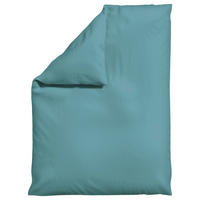 BETTDECKENBEZUG -teilig WOVEN SATIN Makosatin 155/220 cm  - Pastellblau, Basics, Textil (155/220cm) - Schlafgut