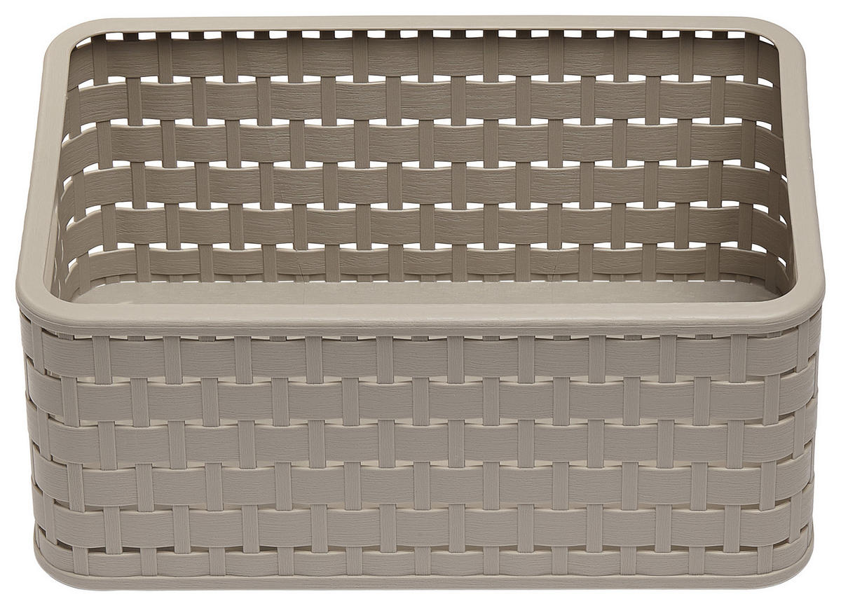 KORB  - Cappuccino, Basics, Kunststoff (32,8/23,8/16cm) - Rotho