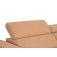 ECKSOFA Rostfarben Struktur  - Rostfarben/Schwarz, Design, Kunststoff/Textil (284/205cm) - Xora