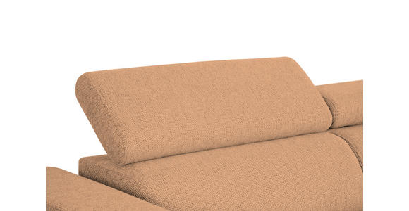 ECKSOFA Rostfarben Struktur - Rostfarben/Schwarz, Design, Kunststoff/Textil (284/205cm) - Xora