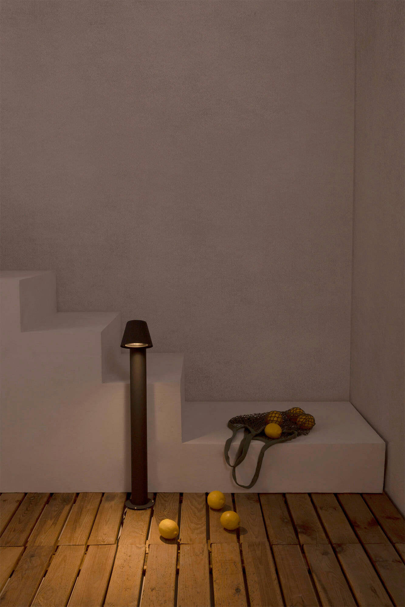 SOCKELLEUCHTE 11/19/70 cm   - Dunkelgrau, Design, Metall (11/19/70cm)