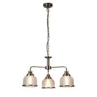 HÄNGELEUCHTE Bistro II 56/120/56 cm  - Messingfarben, KONVENTIONELL, Glas/Metall (56/120/56cm)