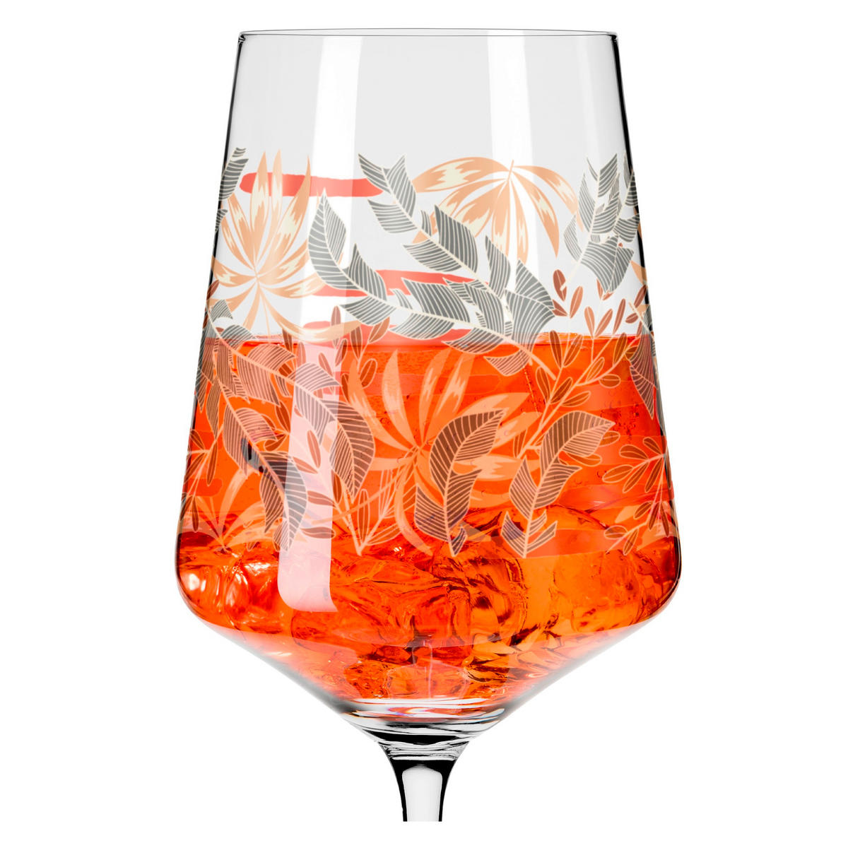 SPRITZERGLAS 544 ml  - Braun/Grün, LIFESTYLE, Glas (9,3/9,3/22,5cm) - Ritzenhoff