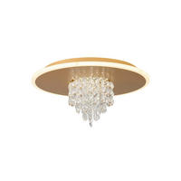 DECKENLEUCHTE Deluge 31,5/15/31,5 cm  - Goldfarben, Design, Kunststoff/Metall (31,5/15/31,5cm)