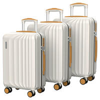 Set Valize De Călătorie - crem, Design, plastic (50/77/29cm) - Schneiders