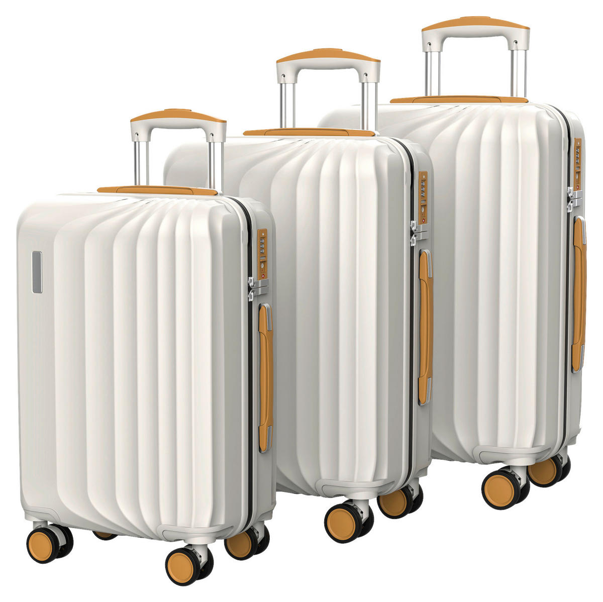 Set Valize De Călătorie - crem, Design, plastic (50/77/29cm) - Schneiders